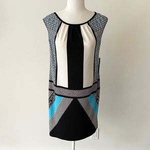 NY & Company | Cap Sleeve Mixed Print Shift Dress *NWT*